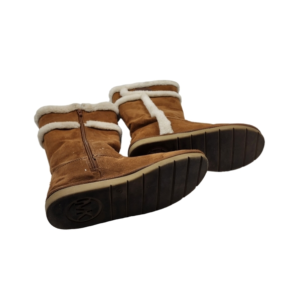 Michael Kors Suede Faux Shearling Alina Cozy Boot - Picture 7 of 8